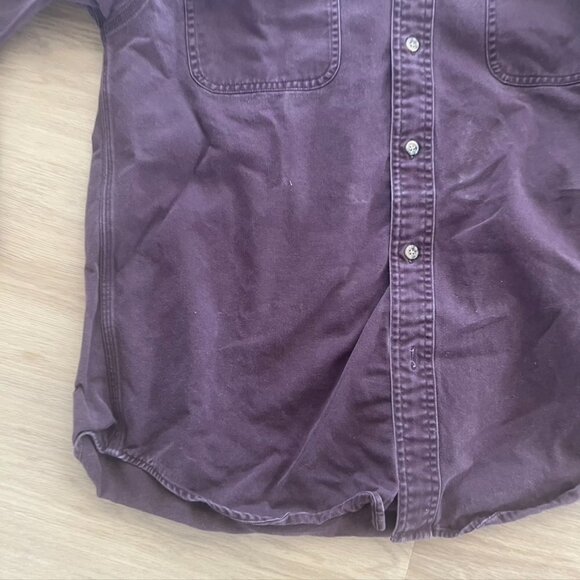 Vintage distressed Carhartt button down / shacket purple Medium - Picture 2 of 12